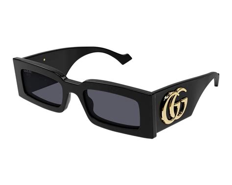 gucci 145|Gucci Grey Rectangular Sunglasses GG1425S 001 53 .